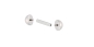 Preview: barbell piercing mit innengewinde und halbkugeln edelstahl Preview: barbell piercing mit innengewinde und halbkugeln edelstahl